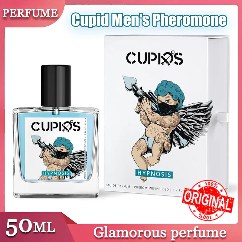 50ml Original Cupid Men's Pheromone Cologne Lasting Mature Hypnotic Rich Fragrance High Quality Hombre Perfume Body Spray