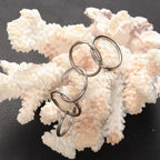 20/100pcs Stainless Steel Polished Key Ring Key Chain 25mm Round Flat Round Split Keychain Metal Blank Circle For DIY Findings