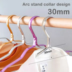 10pcs Aluminum Alloy Clothing Hanger Golden Durable Domestic Coat Supplies Organizer Wardrobe Organizer Clothing Storage Rack