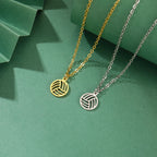 EUEAVAN 5pcs Mini Charms Stainless Steel Volleyball Charm for Bracelet Necklace Earrings DIY Jewelry Making Supplies Wholesale