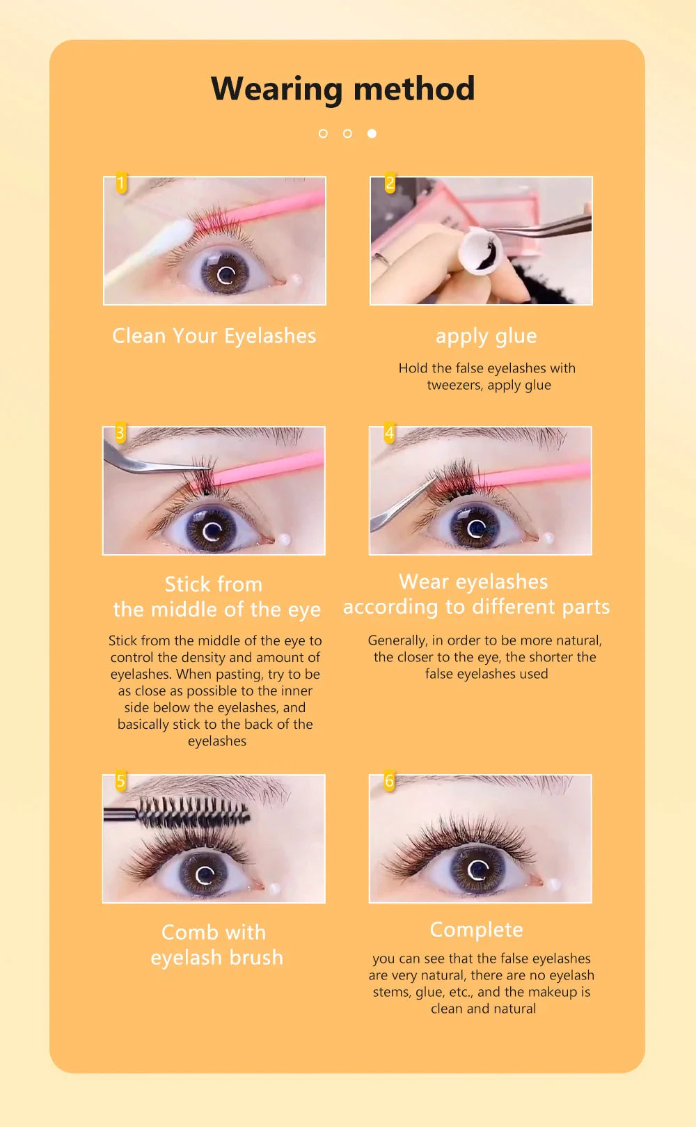 1 box 60 clusters 10/20D extension eyelashes, individual eyelashes, Natural Thick False Eyelashes, , Individual Eyelash Bunche