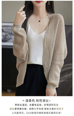 2025 New Hollow Out Loose Knit Cardigan Women Openwork Linen Shawl Summer Kimono Style Unique Cape Shawl Sweater Shrug Top