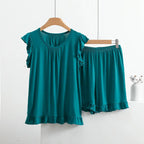 3XL-8XL Women's Pajama Sets New Plus Size Lounge Wear Modal Sleeveless Shirt Shorts Suit Sleepwear Home Clothes Ladies Pijamas