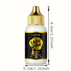 Hair Adhesive,Wig Glue,New Brush Head Design,Invisible and Light Beige-friendly Formula, Strong and Long-lasting Hold