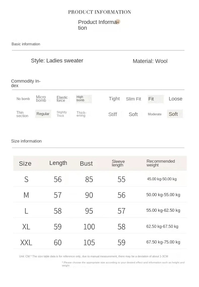 100 Merino Wool Knitted V-neck Sweater Women's Top Loose Korean Version Fashionable Versatile Autumn And Winter Cashmere Sweater