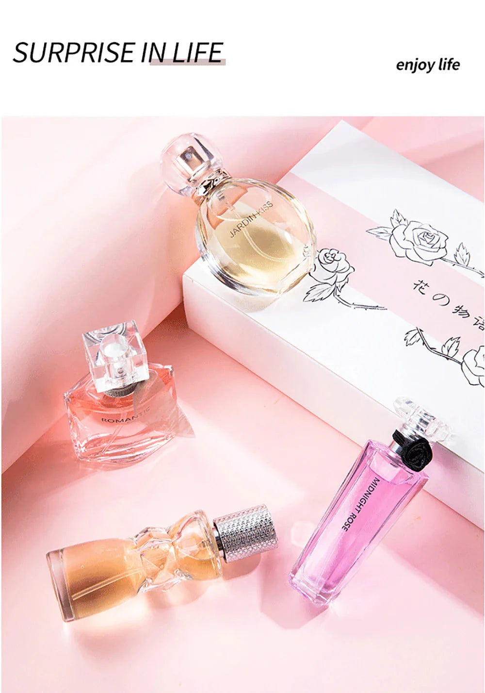 Brand 105ml Perfume Women Gift Box Four Piece Set духи Lasting Fragrance Body Spray Plant Floral Scent Pheromone Eau De Parfum