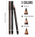 6/12Pcs Eye Brow Pencil Waterproof Professional Women Eye Makeup Pen Easy Color Natural Black Brown Cosmetic Beauty Eyebrow Tool