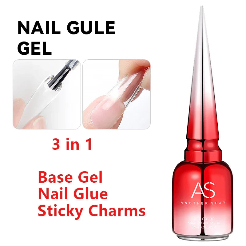 AS GEL Russian Matte Top Coat UV Gel Nail Polish 15ML Frosted Non Stick Powder Mat Top Coat No Wipe Semi Permanent Seal Gels