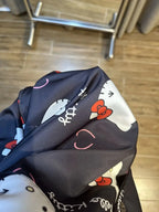 2025 New 2Pcs/Set Hello Kitty Pajama Kawaii Cartoon Long Sleeve Pants Black Home/Outdoor Loungewear Sanrio Home Clothing