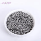 18K Gold Plated Split Rings Connecting Ring Brass Open Jump Rings Accessories For Jewelry DIY Jewelry Material Wholesale