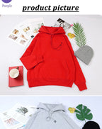 Autumn Casual Women's Solid Hoodie Comfortable Strecth Sweatshirts Loose Pocket Warm Clothes Fashion Street Female Pullovers