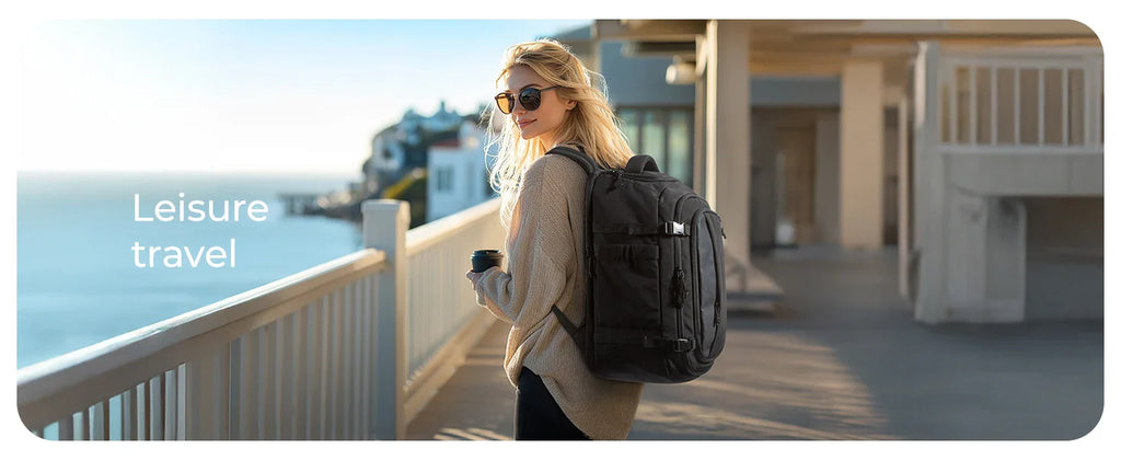 BAGSMART Travel Backpack Flight Approved  30L Lightweight Backpack for Men Women Waterproof Travel Bag with USB Charging Port