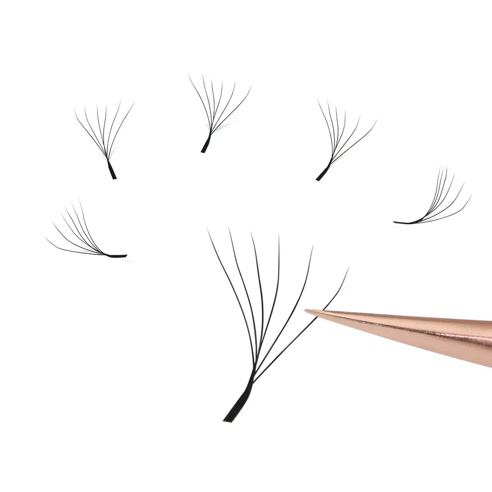 ANNAFRIS W Shape 6D Volume Eyelash Extension False Mink Soft Natural Premade Fans Lash 6D W Shaped Easy Faning Eyelashes