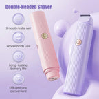 2025 New 2in1 Electric Razor for Women Painless Hair Removal Rechargeable Body Trimmer Underarm Mustache Epilator Shaver