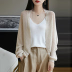 2025 New Hollow Out Loose Knit Cardigan Women Openwork Linen Shawl Summer Kimono Style Unique Cape Shawl Sweater Shrug Top