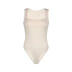 Darlingaga Casual Square Neck Fitness Summer Bodysuit Women Sleeveless Solid Basic One Piece Bodies Sporty Sexy Rompers Outfits