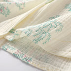 2025 New Women's Spring/Summer Pajama Set 100% Cotton Long Sleeve Long Pants Two Piece Set Large Home Clothes