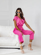24 Years Fashion New Popular Leisure Large Quantity in Stock New Summer jumpsuit Commuter jump suits for women  jumpsuit women