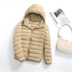 2024 Hooded Jackets Autumn Plus Size 7xl 6xl 5xl Fall Women's Lightweight Water-Resistant Packable Winter Warm Female Down Coats