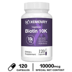 Biotin 10,000mcg - with Coconut Oil Vitamin for Hair Growth, Natural Hair, Skin and Nails - Non-GMO