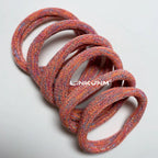 6PCS Women Glitter Hair Scrunchies Girls Elastic Hair Rubber Bands Hair Holder/Gum Hair Accessories Ponytail Hair Holders