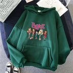 Bratz Letter Printed Plus Size Woman Hooded Sweatshirt Women Hoodie Hip Hop Long Sleeve Streetwear Unisex Male Clothes Tops