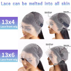 13X4 Chocolate Brown Curly Lace Front Wigs Colored 100% Human Hair Wigs Pre Plucked Deep Wave 13X6 Hd Lace Frontal Brazilian Wig