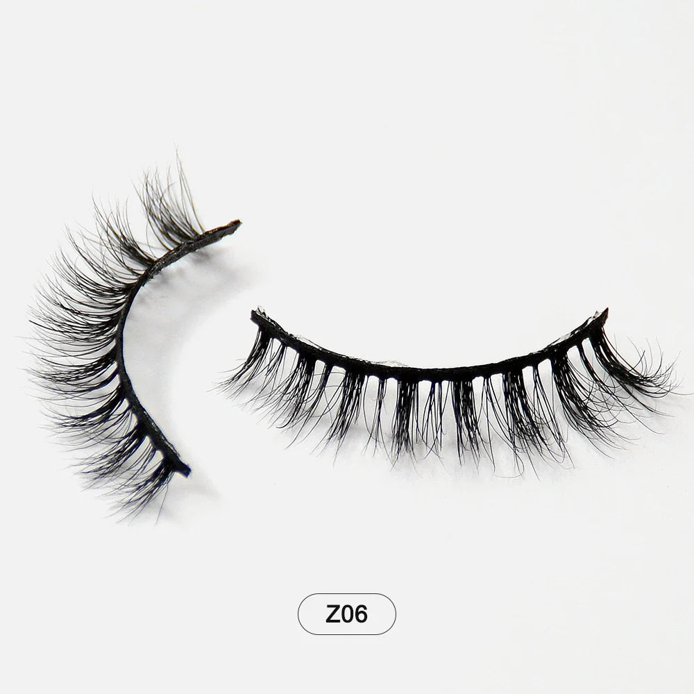 Dropshiping Makeup  Mink Lashes Fluffy Soft Full Fake Eyelashes Natural False Eyelashes Wispy Lash Extension