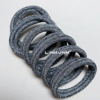 6PCS Women Glitter Hair Scrunchies Girls Elastic Hair Rubber Bands Hair Holder/Gum Hair Accessories Ponytail Hair Holders