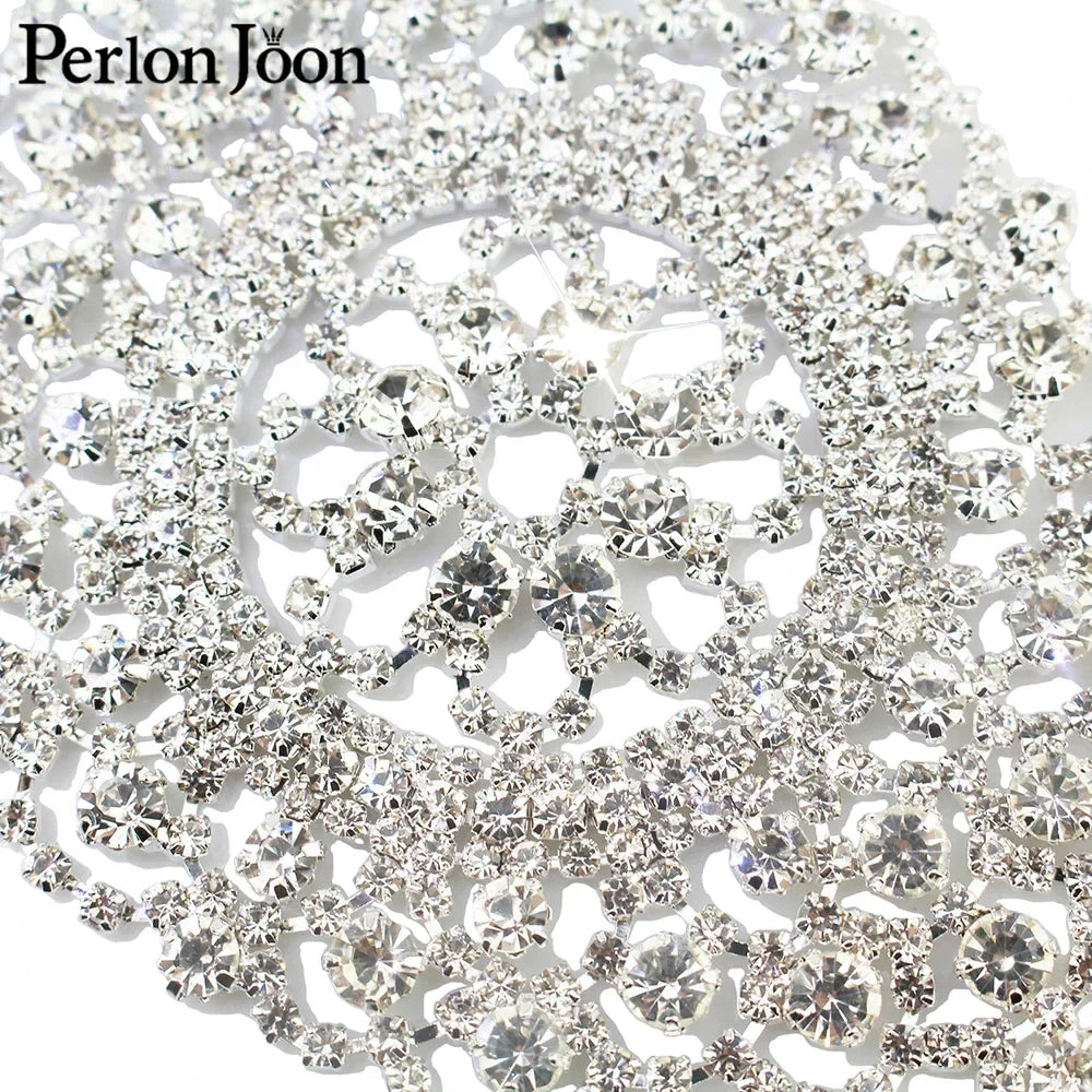 Crystal for Welding technology  patch classic DIY gold silver wedding dress Rhinestone decoration accessories  YHX061