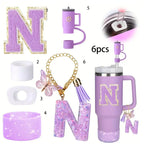 6PCS Cup Accessories Set for Stanley Cup  40oz tumbler with handle Including Silicone Straw Topper and Boot, Spill Proof Stopper