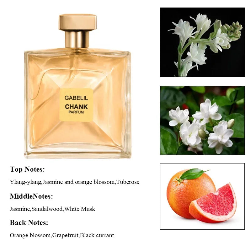 100ml Floral Scent Lasting Fragrance Pheromone Eau De Parfum Feminino Spray Fresh Light Scent Jasmine Sweet Fruity Women Perfume