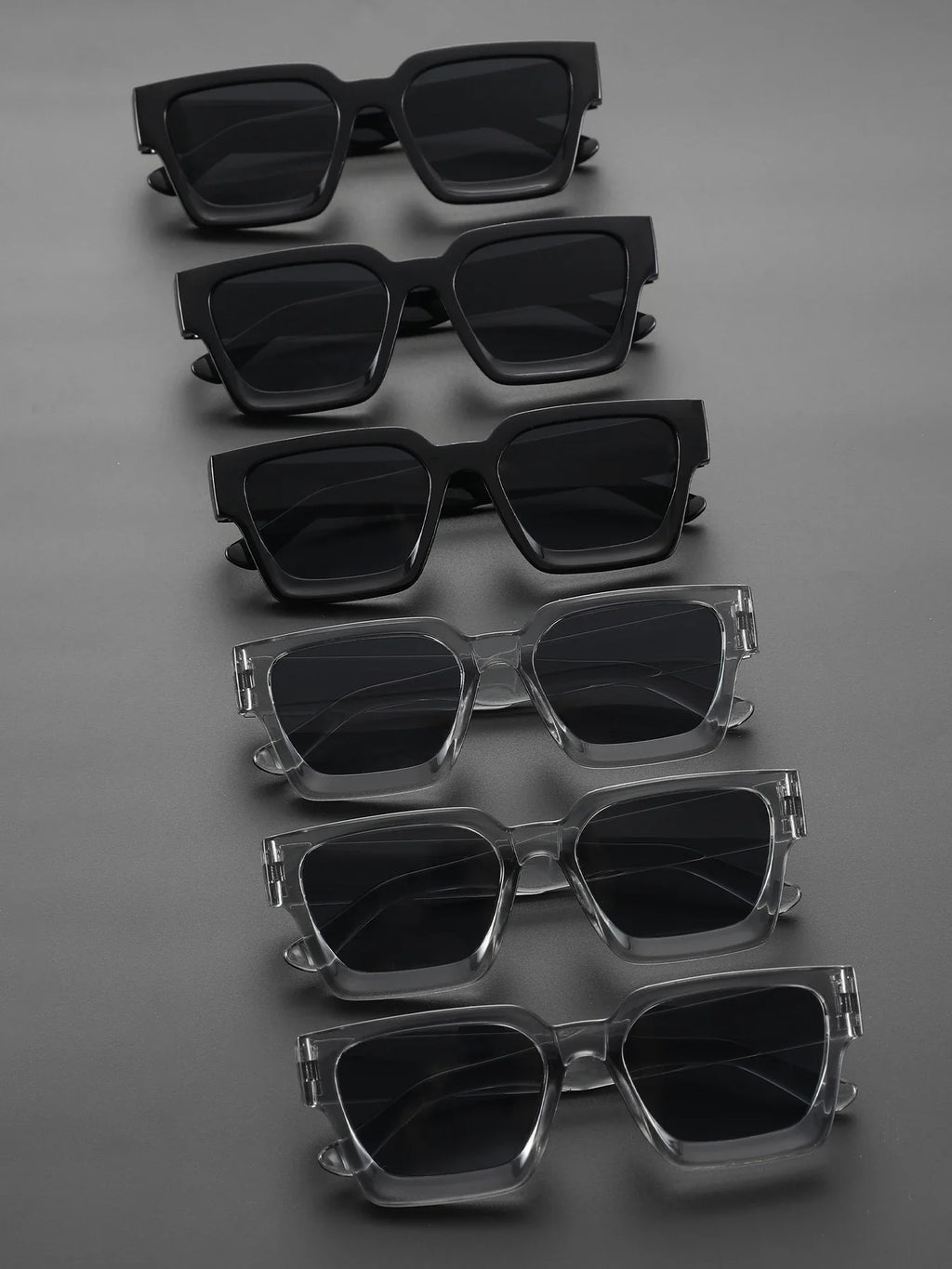 1/2 PC S Classic Fashion Square Plastic Frame Women Sunglasses For Men Daily Life Shades Eyewear Accessories.