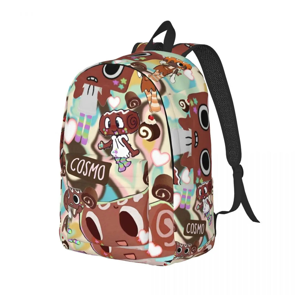 Dandys World Cool Backpack Lightweight High School Hiking Travel Game Logo Daypack for Men Women Laptop Computer Shoulder Bag