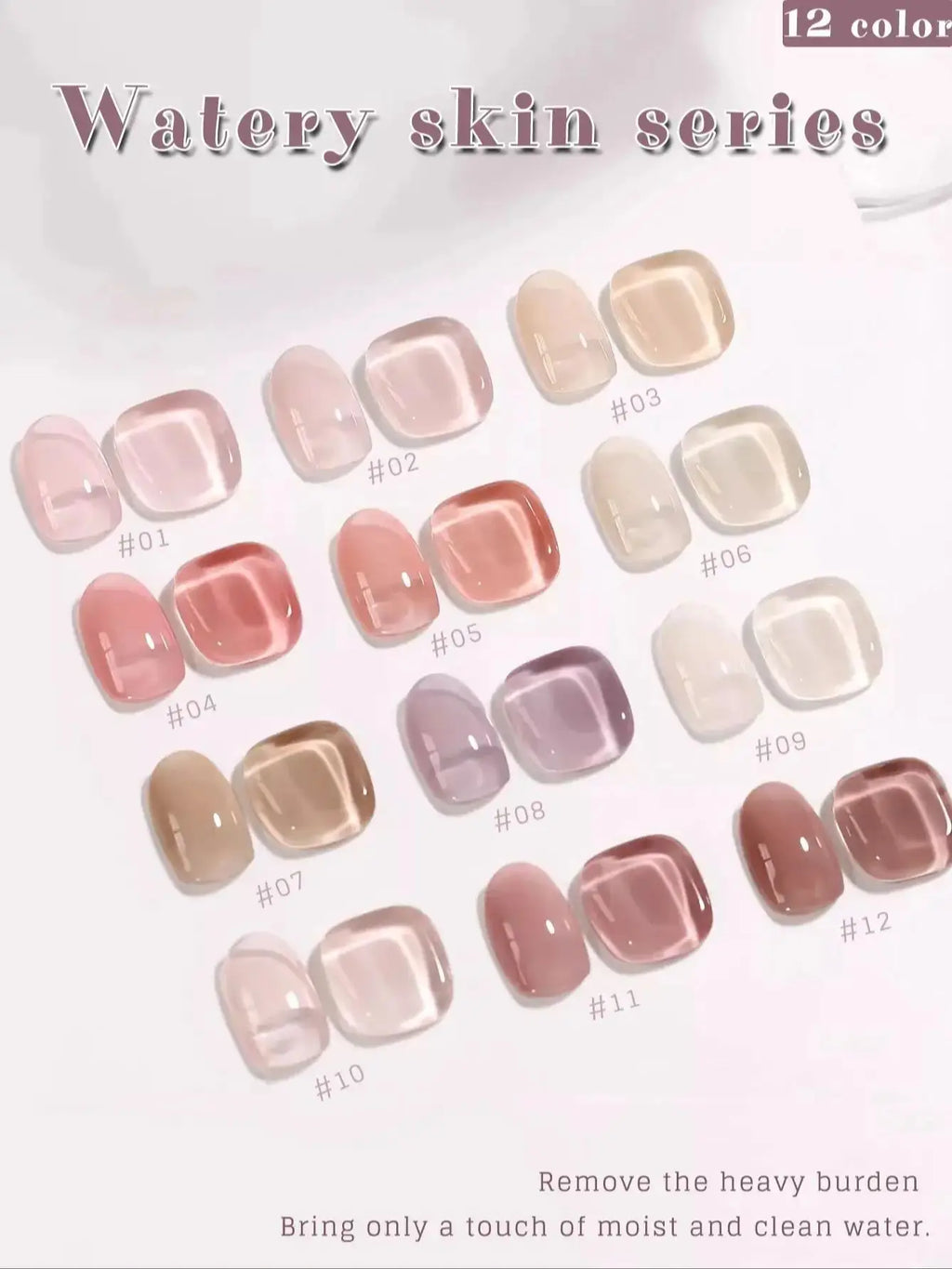 1-3pcs PSK 2025 New Whitening Purple Glass Beads Starry Crystal Nail Art Purple Glass Bead Cat Eye Gel Nail Polish Nail Supplies