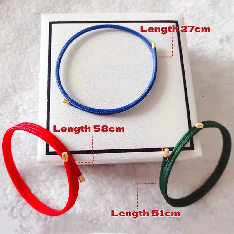 5pcs/Lot Multicolor Magnetic Rope 27cm 51cm 58cm Adjustable Magnet Milan Rope Bracelet  Necklace DIY Jewelry Making Accessories