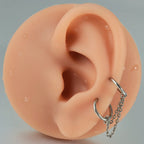 Dreamlee ASTM G23 Titanium Connector Chain For Nose Ring Hoop Clicker Cartilage Helix Body Piercing Jewelry Accessory