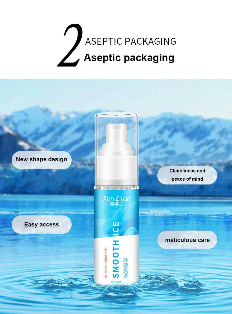 60ML Ice Hot Lubricant â€?Water-Based Formula for Anal Play, Sensual Ice and Heat Sensations with Sex Toys