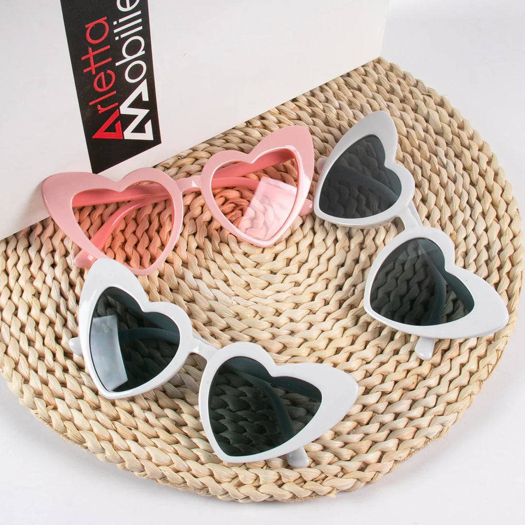 6pcs Bachelorette Party Sunglasses Wedding Bridal Shower Decoration Pink White Heart Glasses Bridesmaid Gifts Hen Party Supplies