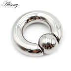 Alisouy 1pc Surgical Steel Captive Hoop Rings BCR Ring Eyebrow Ear Tragus Piercing Nose Closure Nipple Bar Lips Body Jewelry