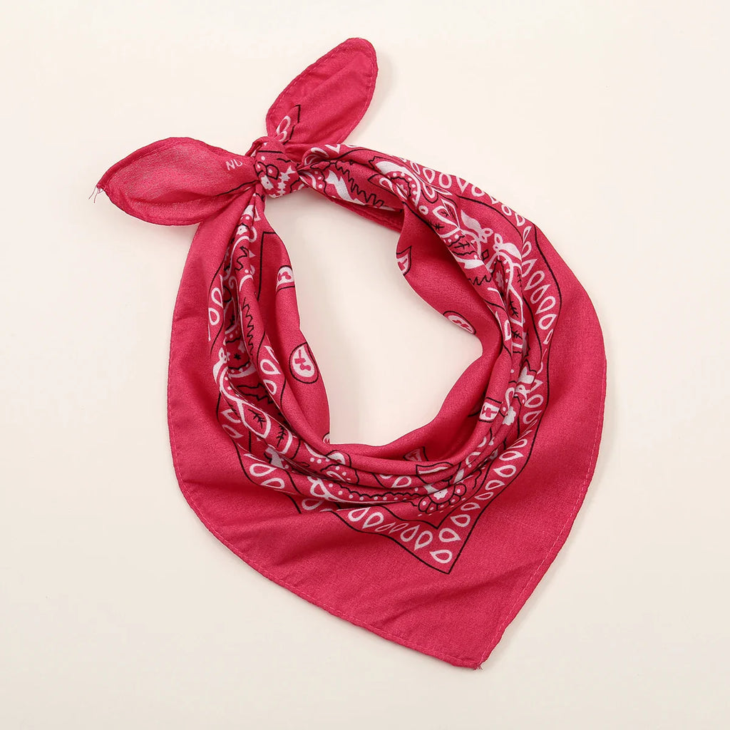 Bohemian Print Bandana Paisley Printed Headbands Hiphop Kerchief Outdoor Unisex Headband Wrist Wraps Face Mask Handkerchief