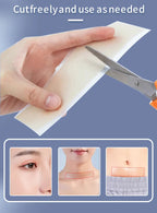 4x15cm 3pcs Silicone Scar sheet Self-Adhesive Scar Cover Tape Scalable for Burn Injury C-Section Keloid Skin Care