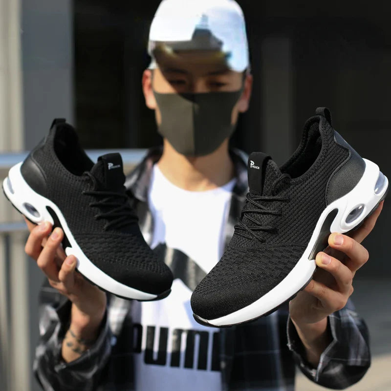 2025 Lightweight Men Safety Shoes Steel Toe Cap Work Sneakers Men Protective Shoes Anti-smash Anti-puncture Indestructible Shoes