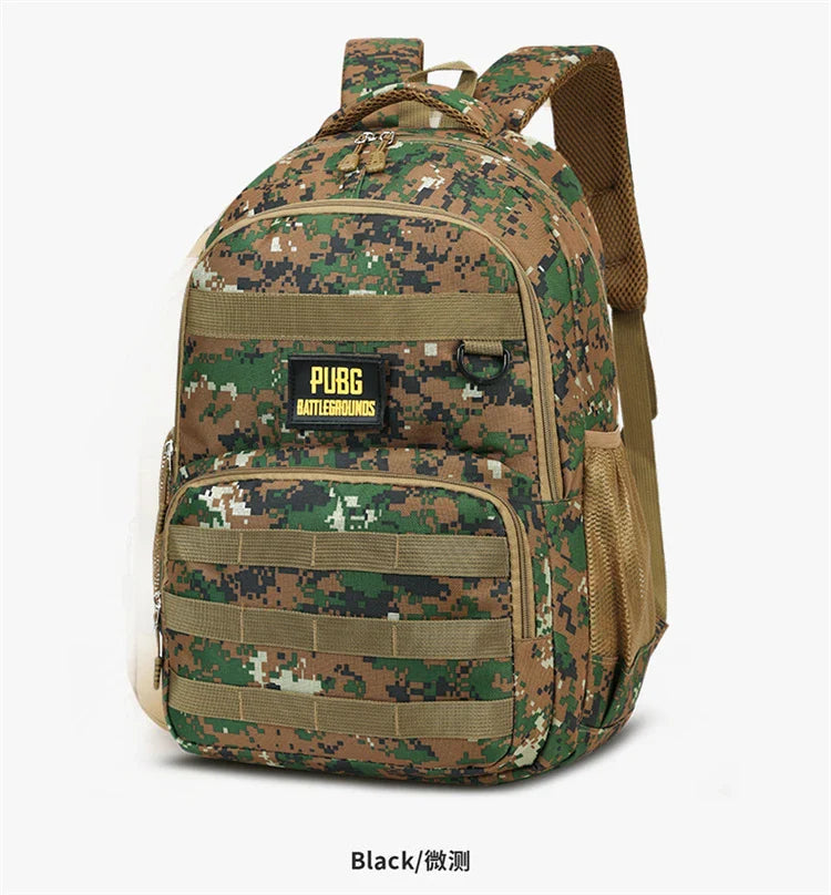 Camouflage Tactical Backpack for Men Large Capacity Outdoor PUBG Style Waterproof Travel School Bag Multifunctional for Daily Us