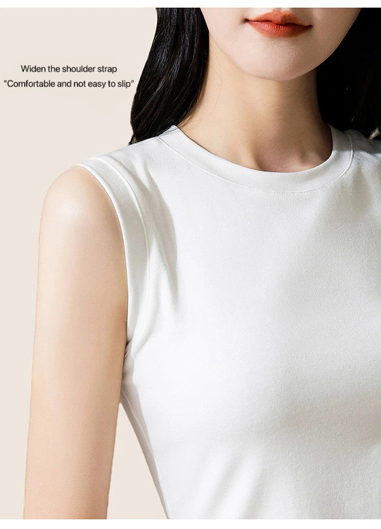 1pcs Spring Summer Women Knitted Tank Tops Girl Thin Tops Lady Basic Casual Tank Tops Round Collar Tees Sleeveless Top M~3XL