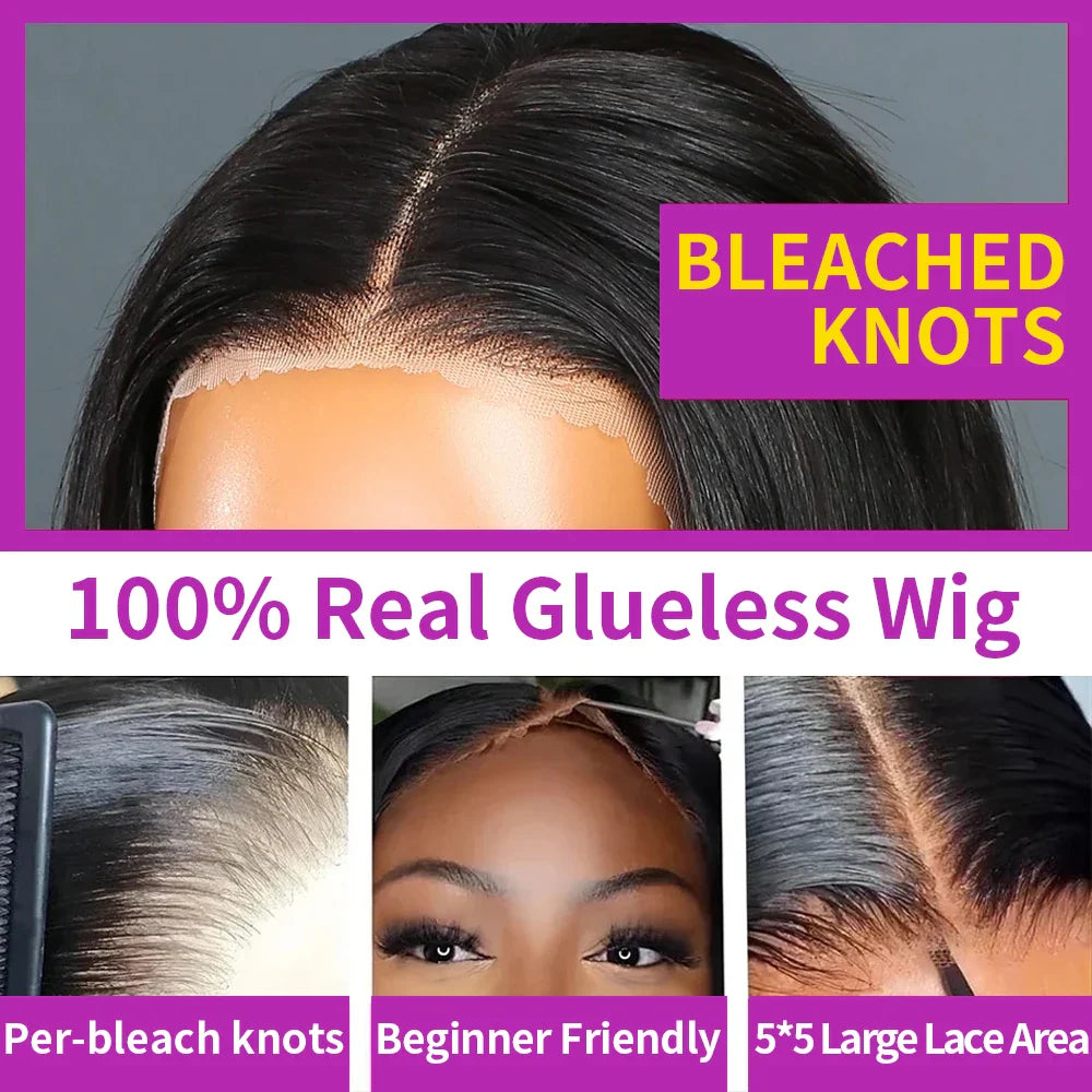 360 Full Lace Human Hair Wig Bone Straight Lace Front Wig 13x4 HD Transparent Lace Frontal Wig For Women Preplucked 250% Density