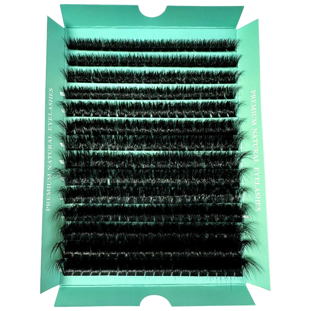 1boxes196/280 Cluster Lashes 5D Fluffy Thick Eyelash Extension D Volume Mixed 8-20MM Tray Faux Mink Lashes Lash Extension Makeup