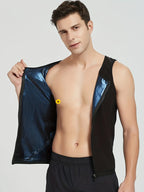 1pcs Sauna Sweat Suits Shirt Vest Waist Trainer for Men Compression Workout Shapewear Excersize Gym Clothes Working Out