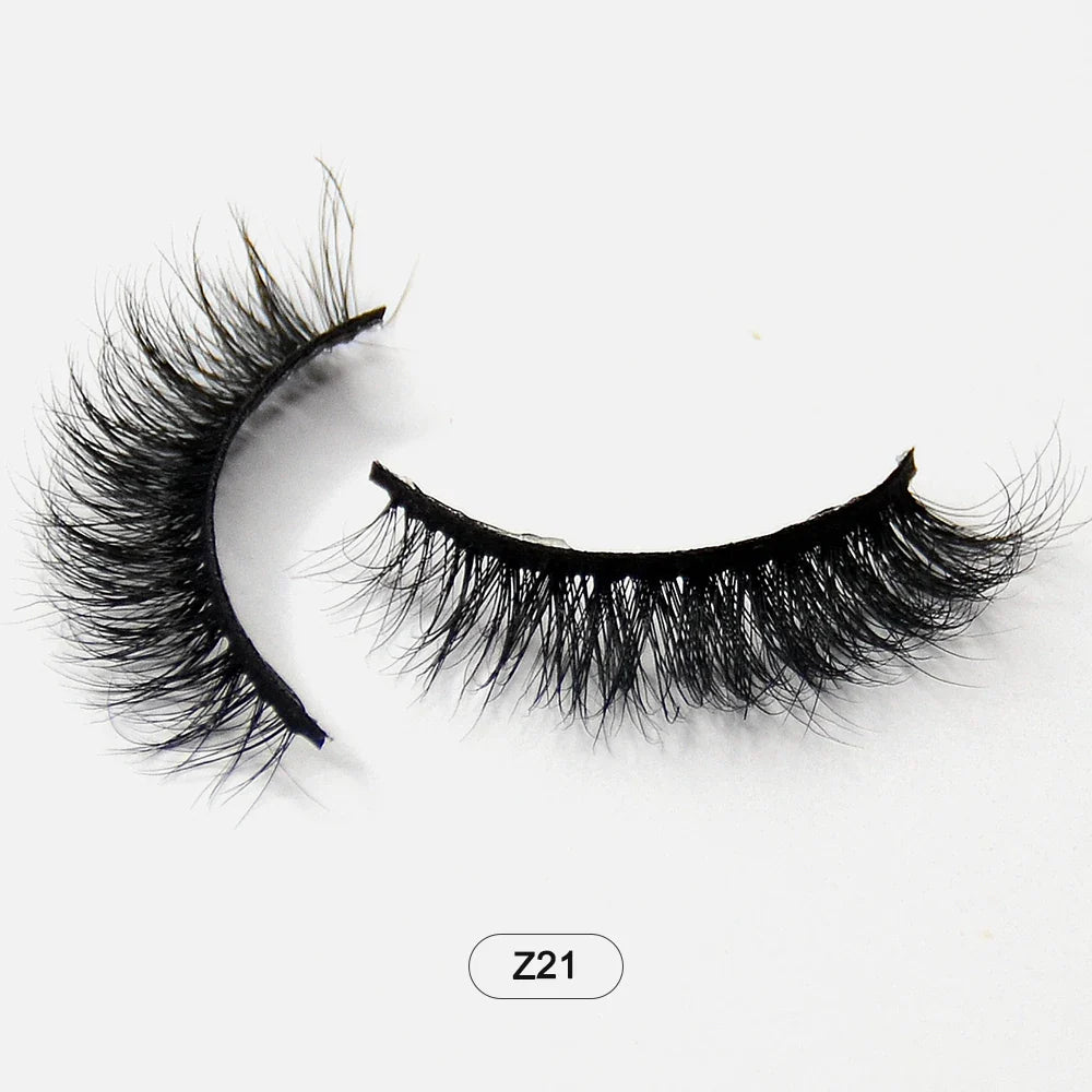 Dropshiping Makeup  Mink Lashes Fluffy Soft Full Fake Eyelashes Natural False Eyelashes Wispy Lash Extension