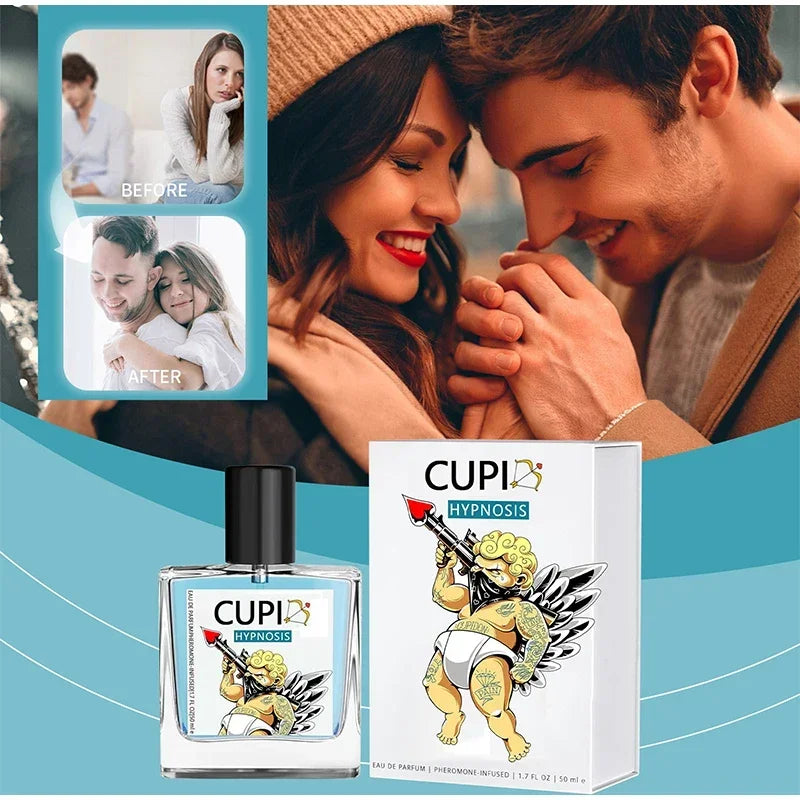 50ml Original Cupid Men's Pheromone Cologne Lasting Mature Hypnotic Rich Fragrance High Quality Hombre Perfume Body Spray